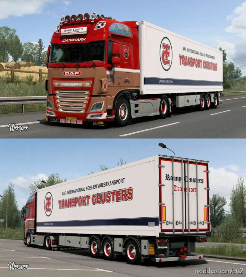 DAF XF Euro 6 Ronny Ceusters Skin Pack By Wexsper (Update) for Euro Truck Simulator 2