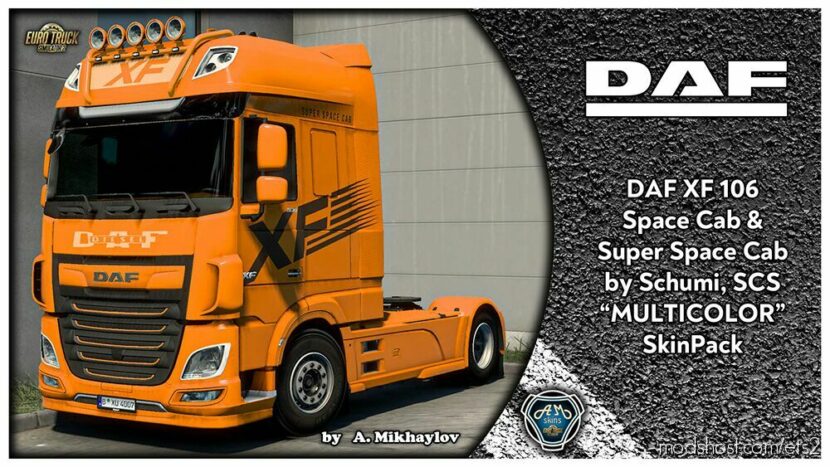 DAF XF106 Multicolor Skinpack for Euro Truck Simulator 2