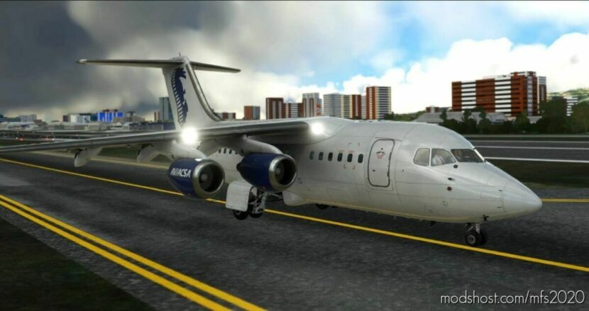Justflight BAE 146-100 Aviacsa Xa-Iui for Microsoft Flight Simulator 2020