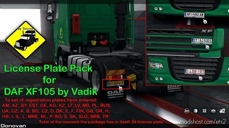 LICENSE PLATE PACK V6.3 1.44 for Euro Truck Simulator 2