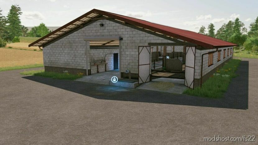 COW Shed 42X22M for Farming Simulator 22
