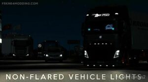 Non-Flared Vehicle Lights Mod V5.1 (BY Frkn64) for Euro Truck Simulator 2