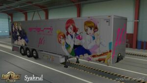 Love Live Anime Trailer Skin for Euro Truck Simulator 2