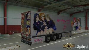 ETS2 Mod: Love Live Anime Trailer Skin (Image #3)