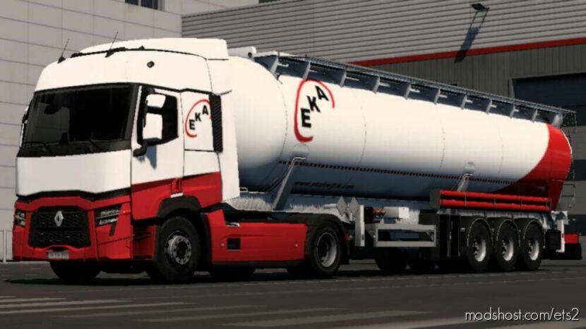 EKA Logistic Renault T460 + Feldbinder 60M3 ADR Skin for Euro Truck Simulator 2