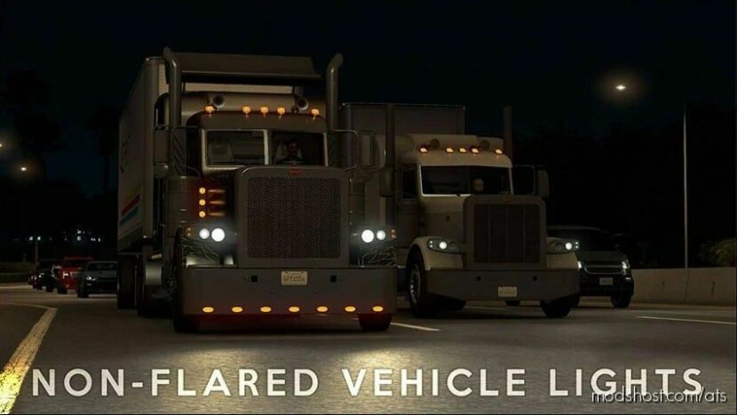 Non-Flared Vehicle Lights V5.1 [1.44] for American Truck Simulator
