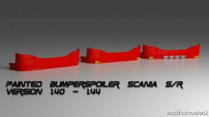 Painted Bumperspoiler For Scania Next GEN S/R [1.40 – 1.44] for Euro Truck Simulator 2