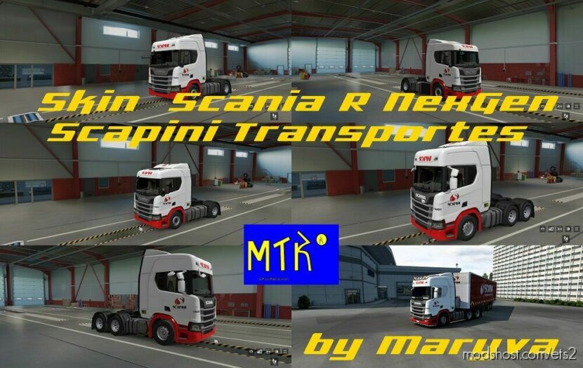 Skin Scania R Next GEN Scapini Transportes for Euro Truck Simulator 2
