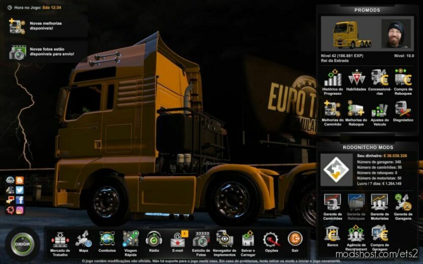 Profile Promods 2.61 [1.44] for Euro Truck Simulator 2