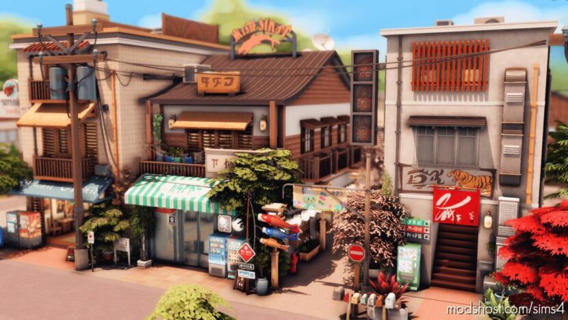Tokyo BAR And Karaoke – NO CC for The Sims 4
