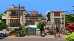 Sims 4 House Mod: Tokyo BAR And Karaoke – NO CC (Image #2)