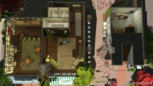 Sims 4 House Mod: Tokyo BAR And Karaoke – NO CC (Image #4)