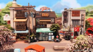 Sims 4 House Mod: Tokyo BAR And Karaoke – NO CC (Image #7)