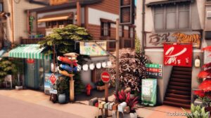 Sims 4 House Mod: Tokyo BAR And Karaoke – NO CC (Image #8)