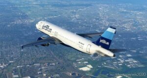 MSFS 2020 8K Livery Mod: Jetblue “Stripes” 8K – Fenix A320 V1.1 (Image #2)