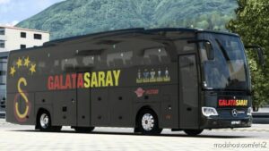 ETS2 Mercedes-Benz Skin Mod: MB Travego SE 15 SHD Galatasaray Ski̇n (Image #2)