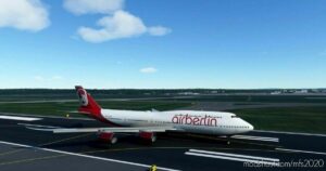 MSFS 2020 4K Livery Mod: Boeing 747-8I AIR Berlin 4K NO Mirroring (Image #2)