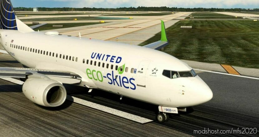 United “Eco-Skies” [8K] – Pmdg 737-700 for Microsoft Flight Simulator 2020