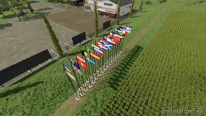 FS22 Flag Placeable Mod: International Flag Pack (Image #2)