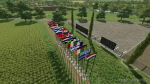 FS22 Flag Placeable Mod: International Flag Pack (Image #3)