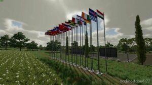 FS22 Flag Placeable Mod: International Flag Pack (Image #4)