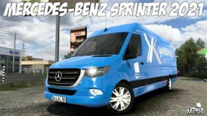 Mercedes Benz Sprinter 2021 + Interior V2.0 [1.44] for American Truck Simulator