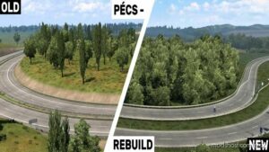 ETS2 Map Mod: PÉCS REBUILD PROMODS ADDON 1.44 (Image #2)