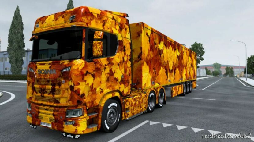 Yellow Leaves Skin for Euro Truck Simulator 2