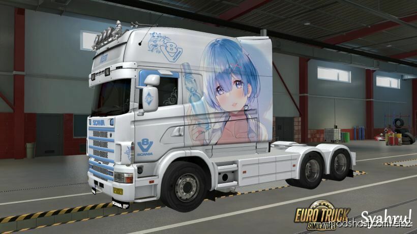 RJL Scania 4 Series REM Anime Skin for Euro Truck Simulator 2