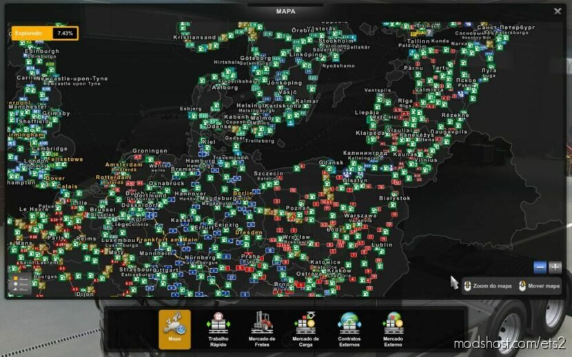Ultra Zoom Map [1.45] for Euro Truck Simulator 2