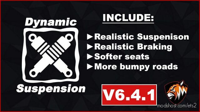 Revamped Dynamic Suspension V6.4.1.1 [1.45] for Euro Truck Simulator 2