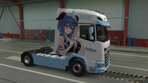 ETS2 DAF Mod: XG & XG+ Ganyu Genshin Impact Skin (Image #2)