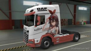 DAF XG & XG+ Amber Genshin Impact Skin for Euro Truck Simulator 2