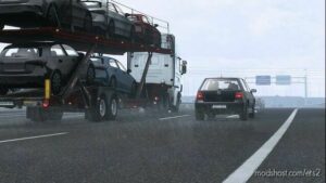 ETS2 Weather Mod: REALISTIC RAIN V4.1.5 1.45 (Image #2)