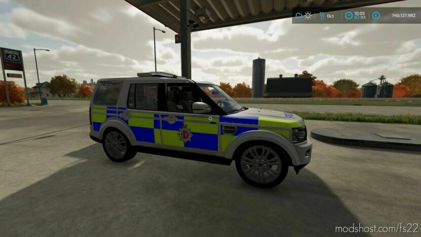 Land Rover Discovery 4 UK Police Edit V2.0 for Farming Simulator 22