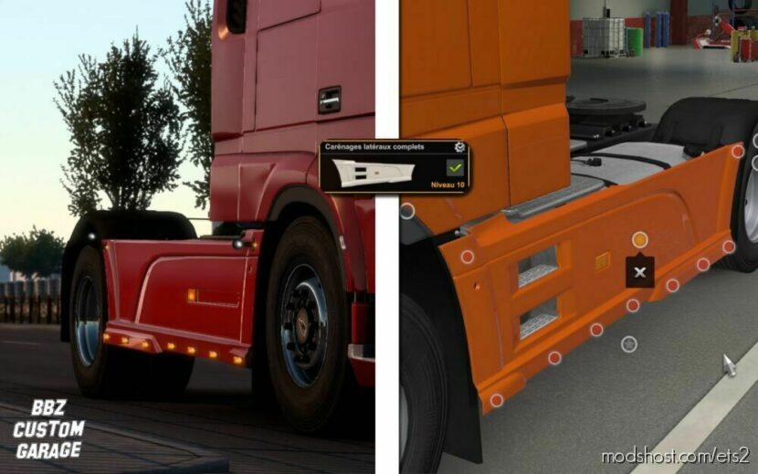 Slots For DAF Euro 6 Original Sideskirts for Euro Truck Simulator 2