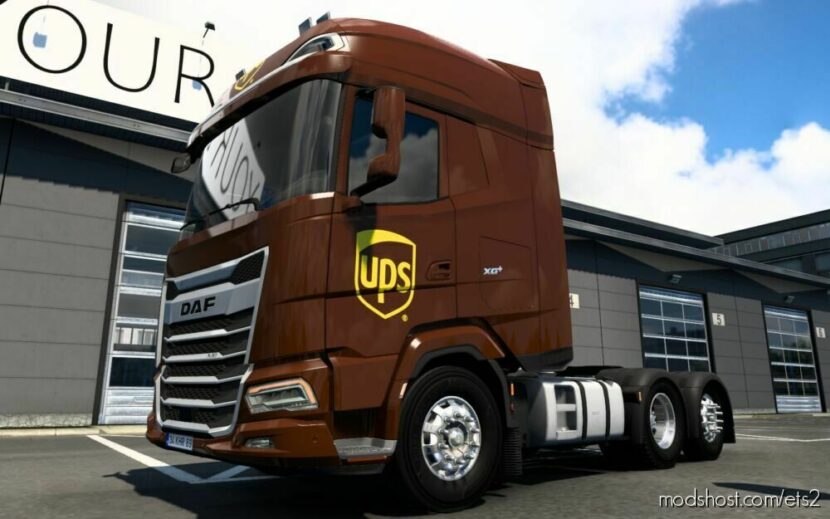 Skin DAF 2021 UPS [1.45] for Euro Truck Simulator 2