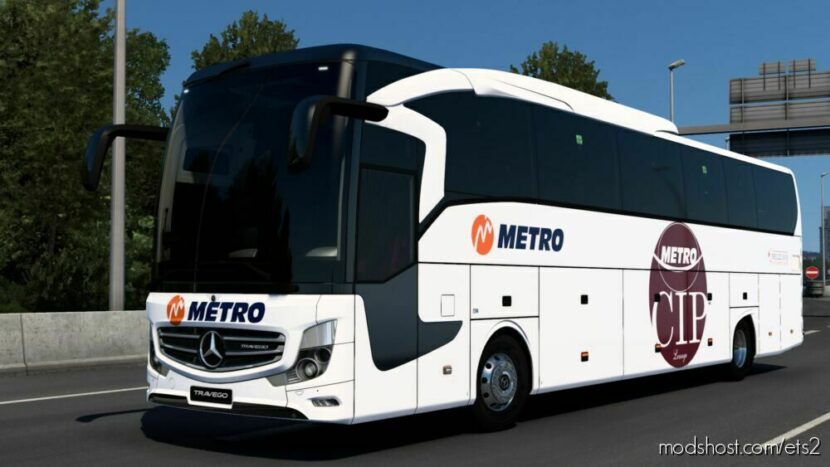 Mercedes-Benz NEW Travego 16 SHD – Metro CIP for Euro Truck Simulator 2