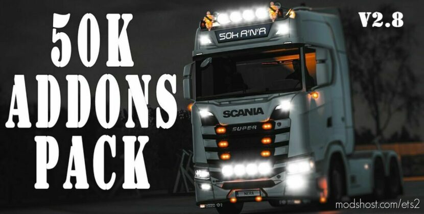 50K ADDONS PACK BY DOTAX V2.8 for Euro Truck Simulator 2