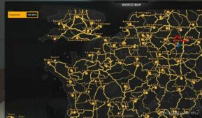 100% Opened Map In ETS2 Profile [1.44] for Euro Truck Simulator 2