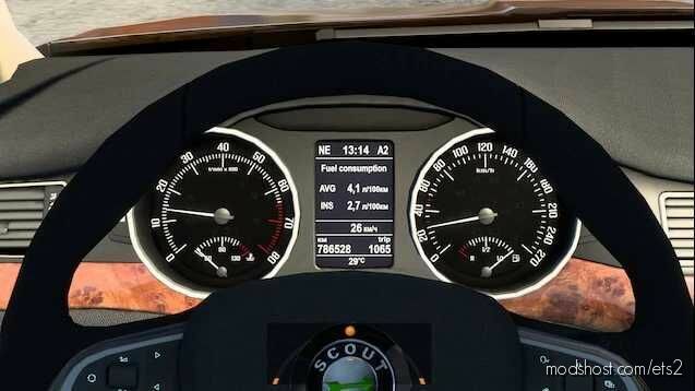 Skoda Superb Improved Dashboard for Euro Truck Simulator 2