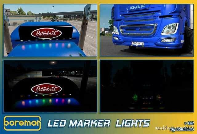 Boreman LED Markers [1.45] for Euro Truck Simulator 2