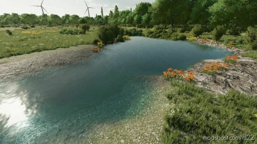 Natural Water Rivers And Ponds Pack V1.1 for Farming Simulator 22