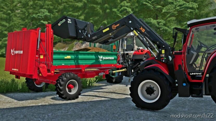 Farmtech Superfex 600 Manure Spreader/Trailer for Farming Simulator 22