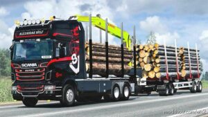 ETS2 Trailer Mod: SCANIA FOREST RIGID CHASSIS V3.4 (Featured)