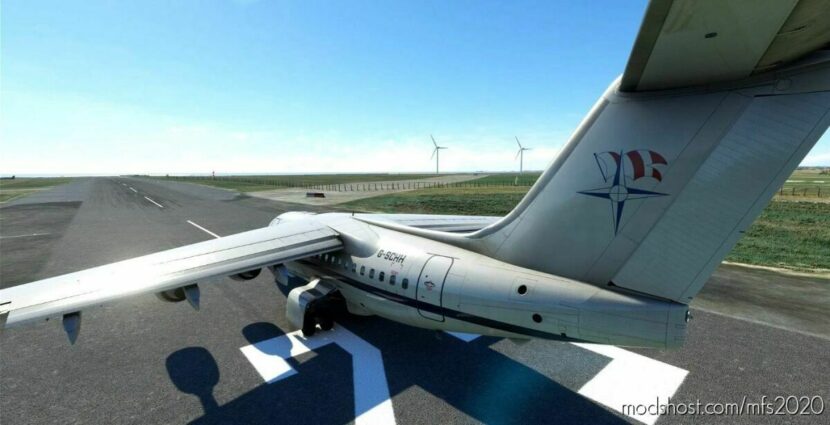 BAE 146-100 DAN AIR White G-Schh for Microsoft Flight Simulator 2020