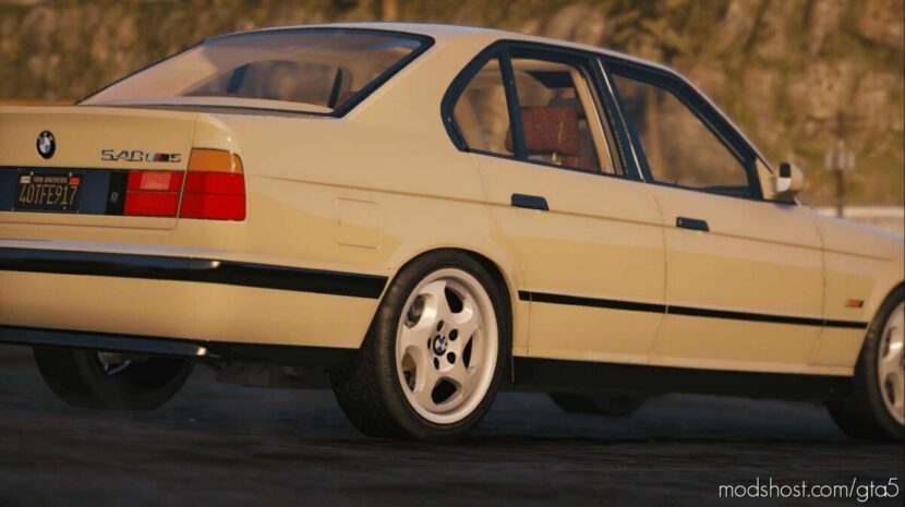 1990’s BMW E34 M5 [Add-On | Extras | Vehfuncs V | Animated] for Grand Theft Auto V