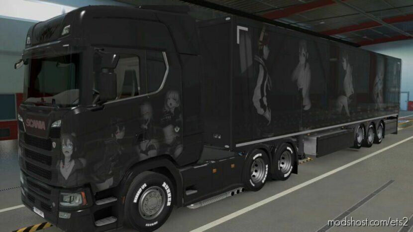 Black And White Anime Skin for Euro Truck Simulator 2