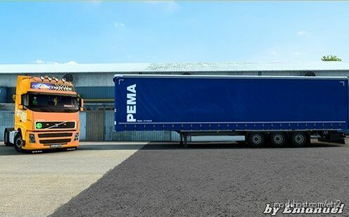 Skin Trailer Pema Logistics (Romanian Style) for Euro Truck Simulator 2
