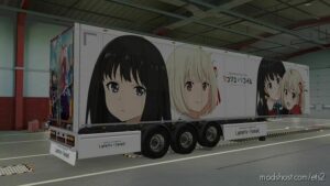 ETS2 Mod: Lycoris Recoil Anime Trailer Skin (Image #2)